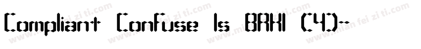 Compliant Confuse 1s BRK1 (4)字体转换